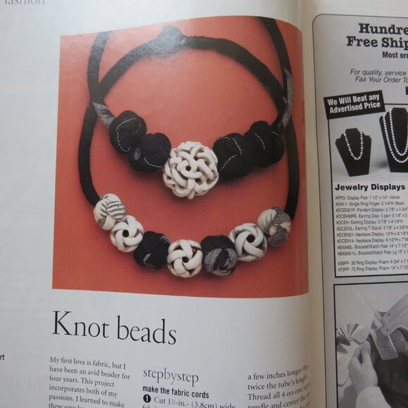 Bead and Button Magazine Creative Ideas For The Art of Beads, Jewelry June 2003 - Picture 5 of 14
